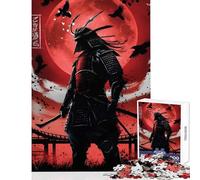 Rompecabezas de 1000 Piezas para Adolescentes Samurái Fantasma Rojo Juguete Educativo Grandes Regalos y Juguetes Juegos relajantes Actividades Divertidas en casa tamaño 50x75cm