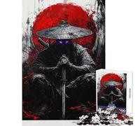 Rompecabezas de 1000 Piezas para Adolescentes Samurai japonés Maldito Juego Imposible de 1000 Piezas Regalos y Juguetes fantásticos para Pasar el rato en casa (50x75cm)