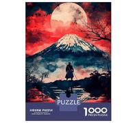 Rompecabezas De 1000 Piezas para Adolescentes Samurai Moonlit Journey Rompecabezas para Adultos Juguetes DIY Alivio del Estrés Oferta como Regalos para Toda La Familia 52x38cm/1000pcs