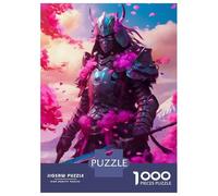 Rompecabezas De 1000 Piezas para Adolescentes Samurai Neon Rompecabezas para Adultos Juego De Ingenio Análisis Y Lógica Actividades Divertidas En Casa, 38x26cm/1000pcs