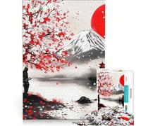 Rompecabezas de 1000 Piezas para Adolescentes Samurai Serenity Juegos Divertidos y pacíficos para Entrenar la Mente y Las Manos y Mejorar el Amor en Pareja 38x52cm