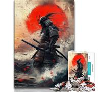 Rompecabezas de 1000 Piezas para Adolescentes, samuráis japoneses para Adultos, un desafío difícil para aliviar el estrés, Regalo de Amigo Secreto (tamaño 38x26cm)