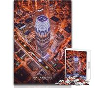 Rompecabezas de 1000 Piezas para Adolescentes, San Francisco, Juego de desafío único, antiestrés, Regalo de Amigo Secreto, tamaño 38x26cm
