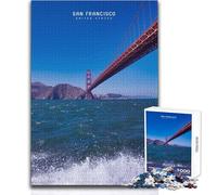 Rompecabezas de 1000 Piezas para Adolescentes, San Francisco, Juegos Familiares, Mejora la Memoria, Regalos de cumpleaños, tamaño 50x75cm