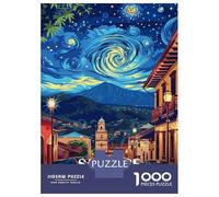 Rompecabezas De 1000 Piezas para Adolescentes San Jose Costa Rica Nightscape Art Rompecabezas para Adultos Juego Práctico Ensamblaje De Patrones Regalo De Cumpleaños, Regalos, 70x50cm/1000pcs