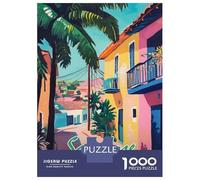 Rompecabezas De 1000 Piezas para Adolescentes San Jose, Costa Rica Painting Rompecabezas Juguetes Antiestrés Divertidos Y Humorísticos Cumpleaños Y Navidad 70x50cm/1000pcs
