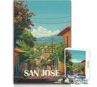 Rompecabezas de 1000 Piezas para Adolescentes, San José, Costa Rica, Vista de Calle, Regalo para Mujeres, Juego de ingenio, Regalo de cumpleaños (tamaño 50x75cm)