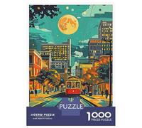 Rompecabezas De 1000 Piezas para Adolescentes San Jose Night Scene Rompecabezas para Adultos Juegos Familiares Vacaciones En Casa Matar El Tiempo Difícil Y Desafiante 52x38cm/1000pcs