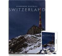 Rompecabezas de 1000 Piezas para Adolescentes, Santis Appenzell Alps, Juego Educativo Familiar para Mejorar la Memoria, Regalos de cumpleaños, tamaño 38x52cm