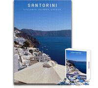 Rompecabezas de 1000 Piezas para Adolescentes, Santorini, diversión Familiar y Noche de Juegos, análisis y lógica, Regalo de cumpleaños, tamaño 38x52cm