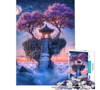 Rompecabezas de 1000 Piezas para Adolescentes Santuario de la Flor Lunar Rompecabezas para Adolescentes Juegos relajantes para divertirse en Familia Ayuda a ejercitar el Cerebro (Tamaño 38x52cm)