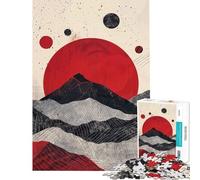 Rompecabezas de 1000 Piezas para Adolescentes Scarlet Moon Contrast Rompecabezas para Adultos Juguetes antiestrés desafío Educativo de dificultad Alta (tamaño 50x75cm)