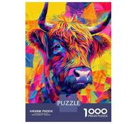 Rompecabezas De 1000 Piezas Para Adolescentes Scottish Highland Cow Poster, Picture, Metal Print, Paint by Craig Doogan Rompecabezas Para Adultos Juegos Familiares Decoración De Pared Regalos Y Cumple