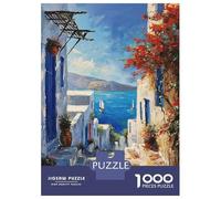 Rompecabezas De 1000 Piezas para Adolescentes Seaside Blue Haven Rompecabezas para Adultos Juguetes Antiestrés Regalos De Desafío Difícil para Amigos Y Familiares 52x38cm/1000pcs