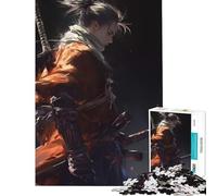 Rompecabezas de 1000 Piezas para Adolescentes Sekiro Shadow Die Twice desafío de Inteligencia Cerebral Juguetes adictivos Juegos educativos Mejora de la Memoria Regalo de cumpleaños (tamaño 38x26cm)