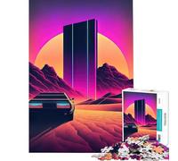 Rompecabezas de 1000 Piezas para Adolescentes Señales del Paisaje arenoso Juguete Intelectual Juegos educativos Alivia el estrés Regalos de cumpleaños (Tamaño 50x75cm)