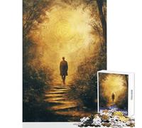 Rompecabezas de 1000 Piezas para Adolescentes Sendero del Bosque místico Juegos educativos decoración artística para el hogar Juguetes DIY Regalos de cumpleaños y únicos (50x75cm)