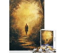 Rompecabezas de 1000 Piezas para Adolescentes Sendero del Bosque místico Juegos educativos Regalo de cumpleaños Juguete decoración de Pared Regalo de cumpleaños Regalos (38x26cm)