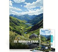 Rompecabezas de 1000 Piezas para Adolescentes Sendero Te Araroa, Nueva Zelanda Póster Arte de Bordes precisos Entrenamiento Mental Juego Divertido y Tranquilo Regalo de cumpleaños (38x26cm)