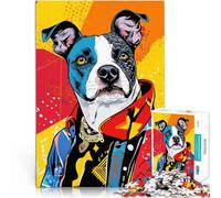 Rompecabezas de 1000 Piezas para Adolescentes Señor Perro Juegos educativos Juguetes de Bricolaje Gran Regalo para Juegos 38x26cm