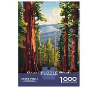 Rompecabezas De 1000 Piezas para Adolescentes Sequoia National Park Rompecabezas para Adolescentes Juguetes Antiestrés Regalo De Cumpleaños para Cumpleaños, Navidad 52x38cm/1000pcs