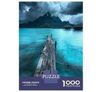 Rompecabezas De 1000 Piezas para Adolescentes Serene Bora Bora Retreat Rompecabezas Juego Práctico Mejora La Memoria Oferta como Regalo para Toda La Familia 38x26cm/1000pcs
