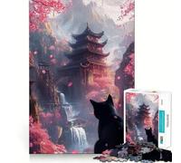 Rompecabezas de 1000 Piezas para Adolescentes Serenidad en Flor de Cerezo - Diseño de Corte Fino Juego de concentración Regalo Ideal para Momentos de Paz y Ocio en Navidad (38x26cm)