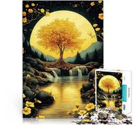 Rompecabezas de 1000 piezas para adolescentes Serenity Under the Golden Canopy Familienspaß Geburtstagsgeschenk, Geschenke, Wandkunst38 x 26 cm