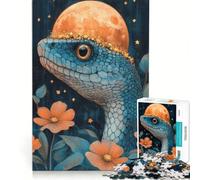 Rompecabezas de 1000 Piezas para Adolescentes Serpiente con Corona Lunar Juegos relajantes desafío difícil cumpleaños 38x52cm