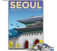 Rompecabezas de 1000 Piezas para Adolescentes, Seúl, Corea del Sur, Viaje, Juego Educativo, desafío, Juguete, Regalo de cumpleaños (38x52cm) 1000 Piezas