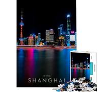 Rompecabezas de 1000 Piezas para Adolescentes Shanghái China Juego práctico y adictivo para Cultivar la Paciencia Regalos artísticos educativos Tamaño 38x26cm