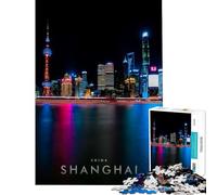 Rompecabezas de 1000 Piezas para Adolescentes Shanghái China Juego práctico y adictivo para Cultivar la Paciencia Regalos artísticos educativos Tamaño 75x50cm