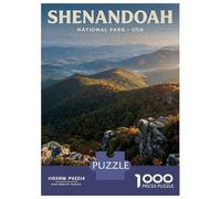 Rompecabezas De 1000 Piezas para Adolescentes Shenandoah National Park Vintage Travel Rompecabezas para Adolescentes Juego Familiar Mejora La Memoria Cumpleaños Y Navidad 70x50cm/100