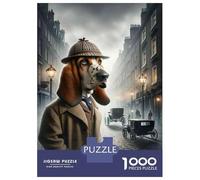 Rompecabezas De 1000 Piezas para Adolescentes Sherlock Hound Detective Poster Rompecabezas para Adultos Juegos Familiares Difícil Regalo De Cumpleaños, Regalos, 38x26cm/1000pcs