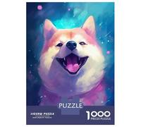 Rompecabezas De 1000 Piezas para Adolescentes Shiba Inu Dog Rompecabezas para Adultos Juguete Decoración De Pared Patrón De Montaje Gran Regalo para Jugar 70x50cm/1000pcs