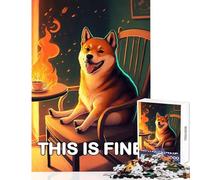 Rompecabezas de 1000 Piezas para Adolescentes Shiba Is Fine Juguete Educativo Regalo Divertido Juegos Familiares Actividades Divertidas en casa tamaño 50x75cm