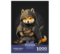 Rompecabezas De 1000 Piezas para Adolescentes Shiba Samurai Warrior Rompecabezas para Adolescentes Juego Práctico Desafío Difícil Oferta como Regalo para Toda La Familia 70x50cm/1000pcs