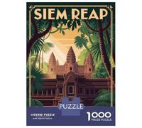 Rompecabezas De 1000 Piezas para Adolescentes Siem Reap Travel Rompecabezas para Adultos Juegos Relajantes Arte De Pared Diversión En Casa Actividades, 38x26cm/1000pcs