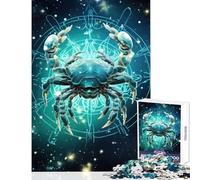 Rompecabezas de 1000 Piezas para Adolescentes Signo del Zodiaco Escorpio Juguete Educativo Grandes Regalos y Juguetes Juegos Divertidos Entrena tu Cerebro y Tus Manos tamaño 38x26cm