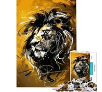 Rompecabezas de 1000 Piezas para Adolescentes Signo Zodiacal Leo Rompecabezas para Adultos Juegos relajantes una Obra de Arte Regalos para Reducir el estrés (tamaño 50x75cm)