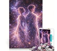Rompecabezas de 1000 Piezas para Adolescentes Signos del Zodiaco en Las Estrellas decoración de Pared de Juguete Mejora la Memoria cumpleaños y Navidad 38x26cm