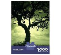 Rompecabezas De 1000 Piezas para Adolescentes Silhouetted Bird on Tree Rompecabezas para Adultos Juegos Familiares Difícil Difícil Cumpleaños Y Navidad 70x50cm/1000pcs