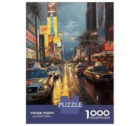 Rompecabezas De 1000 Piezas para Adolescentes Sin City Las Vegas USA Rompecabezas para Adultos Juegos Divertidos Regalos para Mujeres Desafiantes De Completar 52x38cm/1000pcs