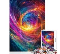 Rompecabezas de 1000 Piezas para Adolescentes sinestesia vórtice cósmico Juguete Decorativo de Pared Regalo Divertido Juego Familiar con Piezas aleatorias Totalmente entrelazadas (tamaño 50x75cm)