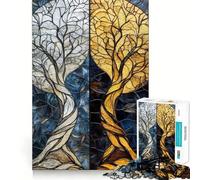 Rompecabezas de 1000 Piezas para Adolescentes Sinfonía Crepuscular ︰ Dualidad de luz y Sombra Arte de Corte preciso Juego cognitivo Regalo Tiempo de Juego Tranquilo Regalo de decoración navideña