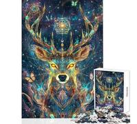 Rompecabezas de 1000 Piezas para Adolescentes Sinfonía de Ciervos estelares Juegos relajantes Difícil Ayuda a ejercitar el Cerebro (tamaño 38x26cm)