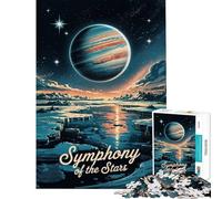 Rompecabezas de 1000 Piezas para Adolescentes Sinfonía de Las Estrellas Rompecabezas para Adolescentes Juegos relajantes para divertirse en Familia Ayuda a ejercitar el Cerebro (Tamaño 38x26cm)