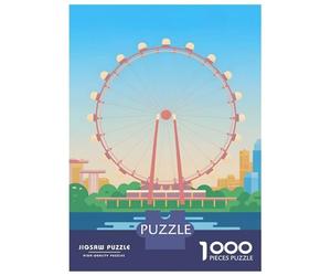 Rompecabezas De 1000 Piezas para Adolescentes Singapore Flyer Travel Rompecabezas para Adultos Juguetes De Bricolaje Decoración del Hogar Juego Desafiante Regalos 52x38cm/1000pcs