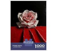 Rompecabezas De 1000 Piezas para Adolescentes Single Pink Rose Rompecabezas DIY Juguetes Mejora La Memoria Oferta como Regalo para Toda La Familia 70x50cm/1000pcs