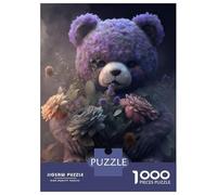 Rompecabezas De 1000 Piezas para Adolescentes Sinister Teddy Bear Rompecabezas para Adolescentes Juegos Relajantes Montaje De Patrones Regalos para Amigos Y Familiares 38x26cm/1000pcs